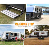 Darrahopens Auto Accessories > Tools 200KG Heavy Duty Caravan Step Folding Pull Out Portable RV Camper Trailer Tools