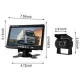 Darrahopens Auto Accessories > Tools 7 inch Monitor Reversing Camera Night Vision Car Rear View Kit For Truck Caravan