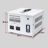 darrahopens Auto Accessories > Tools Genpower 2000W Step Down Transformer 240V-110V Stepdown Voltage Converter AU-US