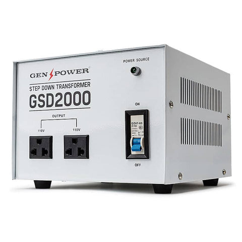 darrahopens Auto Accessories > Tools Genpower 2000W Step Down Transformer 240V-110V Stepdown Voltage Converter AU-US