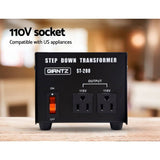darrahopens Auto Accessories > Tools Giantz 200 Watt Step Down Transformer