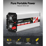 darrahopens Auto Accessories > Tools Giantz Power Inverter 2000W or 4000W Pure Sine Wave 12V-240V Camping Boat Caravan