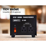 darrahopens Auto Accessories > Tools Giantz Stepdown Transformer 500W 240V to 110V