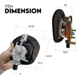 Darrahopens Auto Accessories > Tools Whale Tail T Handle Lock Latch Compression Lock Trailer Toolbox Black Chrome