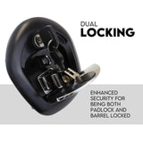 Darrahopens Auto Accessories > Tools Whale Tail T Handle Lock Latch Compression Lock Trailer Toolbox Black Chrome