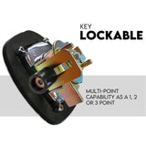 Darrahopens Auto Accessories > Tools Whale Tail T Handle Lock Latch Compression Lock Trailer Toolbox Black Chrome