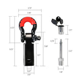 darrahopens Auto Accessories > Tools X-BULL Hitch Receiver 5T Recovery Receiver with Bow Shackle Tow Bar Off Road 4WD