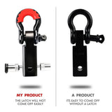darrahopens Auto Accessories > Tools X-BULL Hitch Receiver 5T Recovery Receiver with Bow Shackle Tow Bar Off Road 4WD