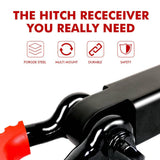darrahopens Auto Accessories > Tools X-BULL Hitch Receiver 5T Recovery Receiver with Bow Shackle Tow Bar Off Road 4WD