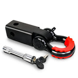 darrahopens Auto Accessories > Tools X-BULL Hitch Receiver 5T Recovery Receiver with Bow Shackle Tow Bar Off Road 4WD