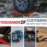 Darrahopens Auto Accessories > Winches X-BULL 2PCS Recovery Tracks Snow Tracks Mud tracks 4WD With 4PC mounting bolts Orange