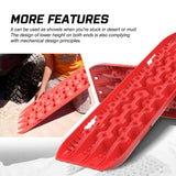 Darrahopens Auto Accessories > Winches X-BULL 2PCS Recovery Tracks Snow Tracks Mud tracks 4WD With 4PC mounting bolts Red
