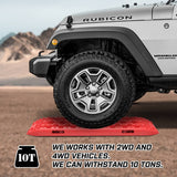 Darrahopens Auto Accessories > Winches X-BULL 2PCS Recovery Tracks Snow Tracks Mud tracks 4WD With 4PC mounting bolts Red