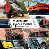 Darrahopens Auto Accessories > Winches X-BULL 2PCS Recovery Tracks Snow Tracks Mud tracks 4WD With 4PC mounting bolts Red