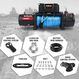 Darrahopens Auto Accessories > Winches X-BULL 4x4 Electric Winch 12V 12000LBS synthetic rope 4WD Car with winch mounting plate