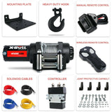 Darrahopens Auto Accessories > Winches X-BULL Electric Winch 12V 4500LBS Steel Cable Wireless remote ATV UTV Boat Trailer