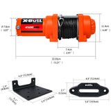 darrahopens Auto Accessories > Winches X-BULL Electric Winch 12v Synthetic Rope 4500LBS Wireless Remote ATV UTV 2041KG