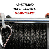 darrahopens Auto Accessories > Winches X-BULL Electric Winch 12v Synthetic Rope 4500LBS Wireless Remote ATV UTV 2041KG