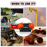 darrahopens Auto Accessories > Winches X-BULL Electric Winch 12v Synthetic Rope 4500LBS Wireless Remote ATV UTV 2041KG