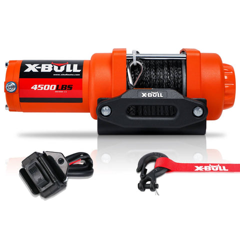 darrahopens Auto Accessories > Winches X-BULL Electric Winch 12v Synthetic Rope 4500LBS Wireless Remote ATV UTV 2041KG