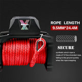darrahopens Auto Accessories > Winches X-BULL Electric Winch 12V Synthetic Rope Wireless 14500LB Remote 4X4 4WD Boat