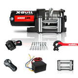 darrahopens Auto Accessories > Winches X-BULL Electric Winch 3000lbs/1360kg Wireless 12V Steel Cable ATV 4WD BOAT 4X4