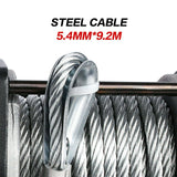 darrahopens Auto Accessories > Winches X-BULL Electric Winch 3000lbs/1360kg Wireless 12V Steel Cable ATV 4WD BOAT 4X4
