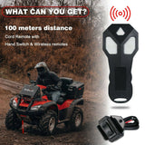 darrahopens Auto Accessories > Winches X-BULL Electric Winch 4500LBS/2041KG Steel Cable Wireless Remote Boat ATV 4WD