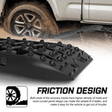 Darrahopens Auto Accessories > Winches X-BULL Recovery tracks Boards 10T 2 Pairs Sand Mud Snow With Mounting Bolts pins Black