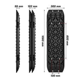 Darrahopens Auto Accessories > Winches X-BULL Recovery tracks Boards 10T 2 Pairs Sand Mud Snow With Mounting Bolts pins Black