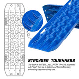 Darrahopens Auto Accessories > Winches X-BULL Recovery tracks Boards 10T 2 Pairs Sand Mud Snow With Mounting Bolts pins Blue