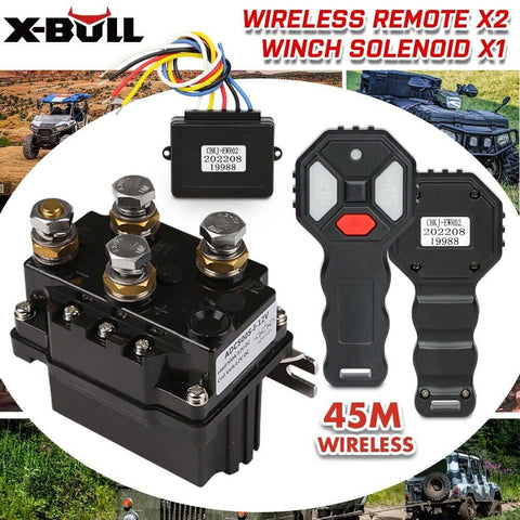 Darrahopens Auto Accessories > Winches X-BULL Winch Solenoid Relay Wiring Controller 500A 12V and 150ft Wireless Remote