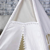 darrahopens Baby & Kids > Baby & Kids Others 5 Poles Giant Kids Teepee Tent (Natural Canvas)