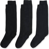 Darrahopens Baby & Kids > Boys Clothing 12x Pairs School Uniform Knee High Socks Cotton Rich Girls Boys Kids Bulk - Black - 6-11 (12+ Years Old)