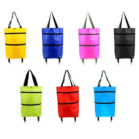 Darrahopens Baby & Kids Foldable Trolley Bag Portable Shopping Cart Folding Home Travel Portable Handbag