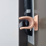 Darrahopens Baby & Kids > Gates & Playpens Appason 4X Apricot Pink Door Lever Lock Pet Child Proof Adhesive Handle Lock