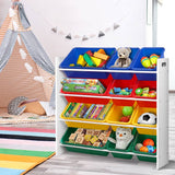 darrahopens Baby & Kids > Kid's Furniture Keezi 12 Plastic Bins Kids Toy Organiser Box Bookshelf Storage Children Rack