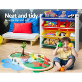 darrahopens Baby & Kids > Kid's Furniture Keezi 12 Plastic Bins Kids Toy Organiser Box Bookshelf Storage Children Rack
