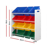 darrahopens Baby & Kids > Kid's Furniture Keezi 12 Plastic Bins Kids Toy Organiser Box Bookshelf Storage Children Rack