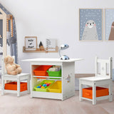 Darrahopens Baby & Kids > Kid's Furniture Keezi 3 PCS Kids Table and Chairs Set Children Furniture Play Toys Storage Box