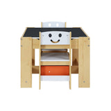 darrahopens Baby & Kids > Kid's Furniture Keezi 3PCS Kids Table and Chairs Set Activity Chalkboard Toys Storage Box Desk