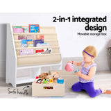 darrahopens Baby & Kids > Kid's Furniture Keezi 4 tier Kids Bookshelf Wooden Bookcase Children Toy Organiser Display Rack