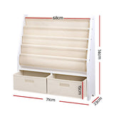 darrahopens Baby & Kids > Kid's Furniture Keezi 4 tier Kids Bookshelf Wooden Bookcase Children Toy Organiser Display Rack
