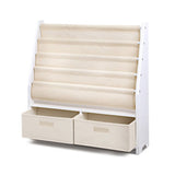 darrahopens Baby & Kids > Kid's Furniture Keezi 4 tier Kids Bookshelf Wooden Bookcase Children Toy Organiser Display Rack