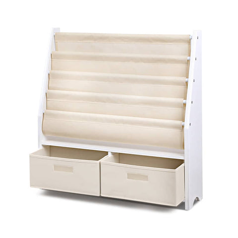 darrahopens Baby & Kids > Kid's Furniture Keezi 4 tier Kids Bookshelf Wooden Bookcase Children Toy Organiser Display Rack