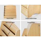 darrahopens Baby & Kids > Kid's Furniture Keezi 5 Tiers Kids Bookshelf Magazine Shelf Rack Organiser Bookcase Display