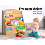 darrahopens Baby & Kids > Kid's Furniture Keezi 5 Tiers Kids Bookshelf Magazine Shelf Rack Organiser Bookcase Display