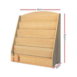 darrahopens Baby & Kids > Kid's Furniture Keezi 5 Tiers Kids Bookshelf Magazine Shelf Rack Organiser Bookcase Display