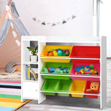 darrahopens Baby & Kids > Kid's Furniture Keezi 8 Bins Kids Toy Box Storage Organiser Rack Bookshelf Drawer Cabinet