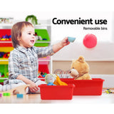 darrahopens Baby & Kids > Kid's Furniture Keezi 8 Bins Kids Toy Box Storage Organiser Rack Bookshelf Drawer Cabinet